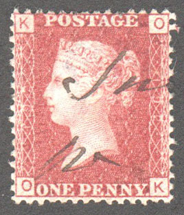 Great Britain Scott 33 Used Plate 192 - OK - Click Image to Close